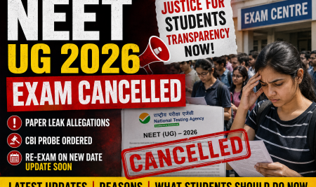 NEET UG 2026 Exam Cancelled: Reasons, Re-Exam Date, CBI Probe & Latest Updates